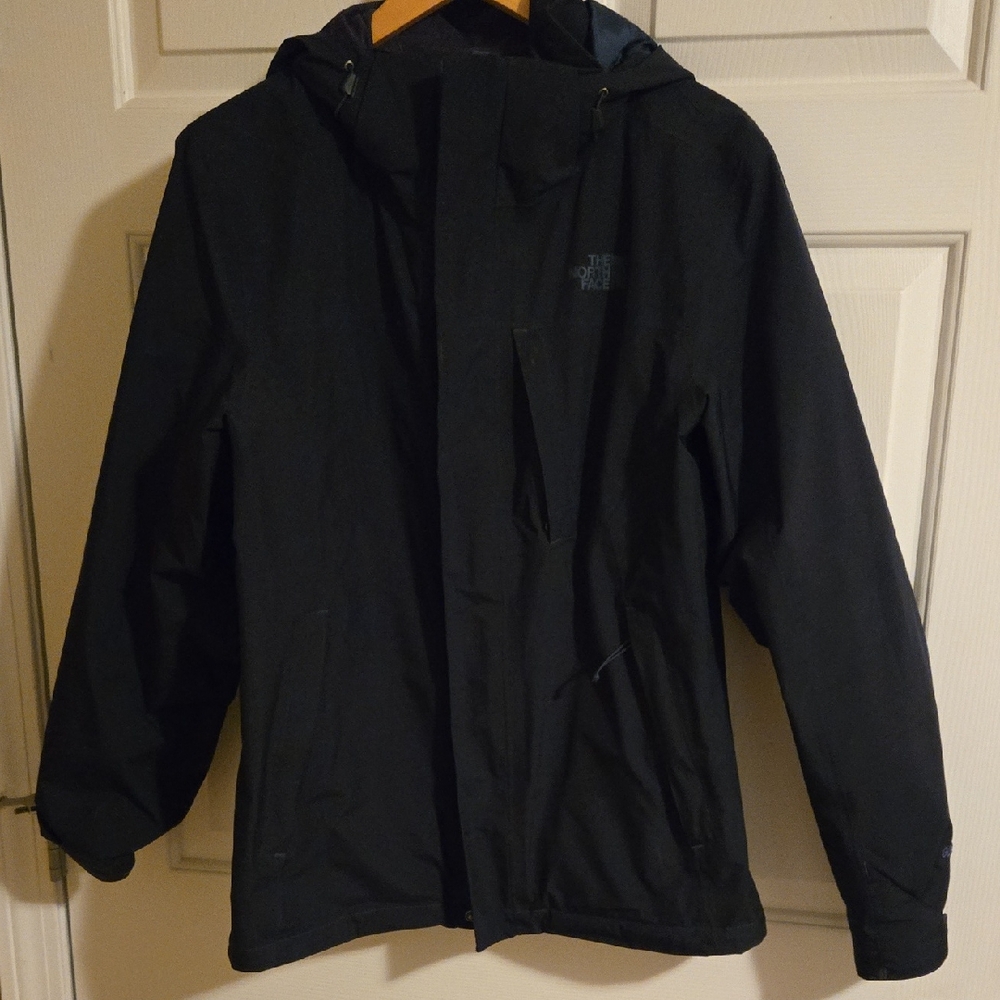 The North Face Mens Unit Jacket Goretex Hooded Rain  & Down Jacket. Blue. Small